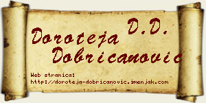 Doroteja Dobricanović vizit kartica